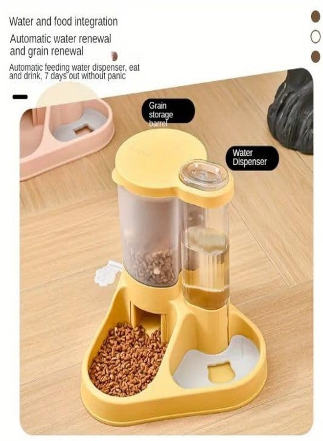 MUGATH 2-in-1 Automatic Pet Feeder & Water Dispenser, Durable Plastic, Ideal for Cats and Dogs, Cat Feeder, Dog Feeder, Detachable Water Dispenser, Automatic Pet Feeder - Image 3